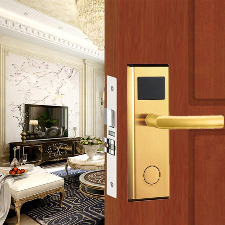 Stainless Intelligent RFID Digital Card Key Unlock Home Hotel Door Lock System Image 7