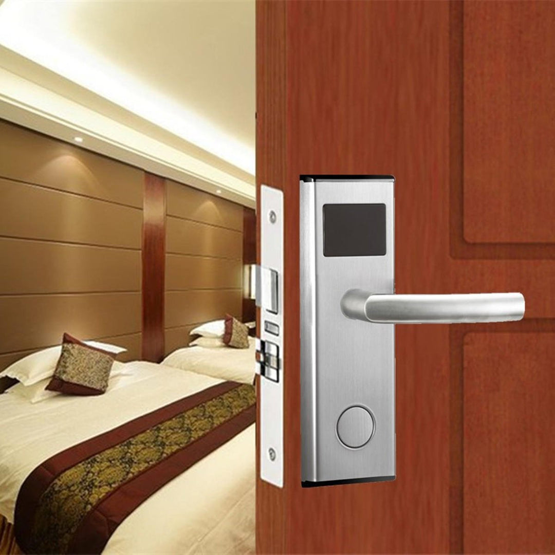 Stainless Intelligent RFID Digital Card Key Unlock Home Hotel Door Lock System Image 9