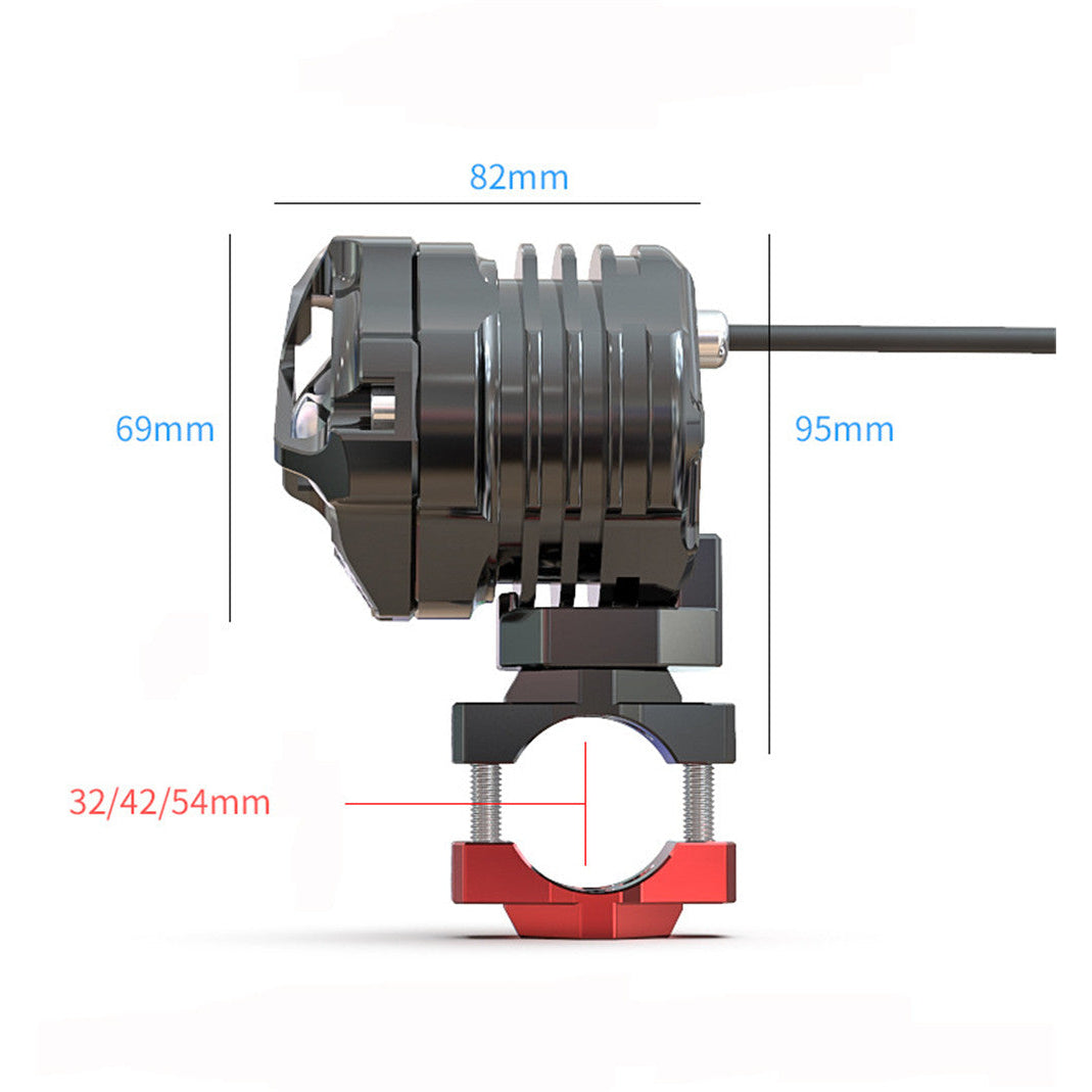 Spirit Beast LED 10W 9-70V 6000K 860LM SuperBright Light Motorcycle Anti-shock Headlights Spotlights Image 3