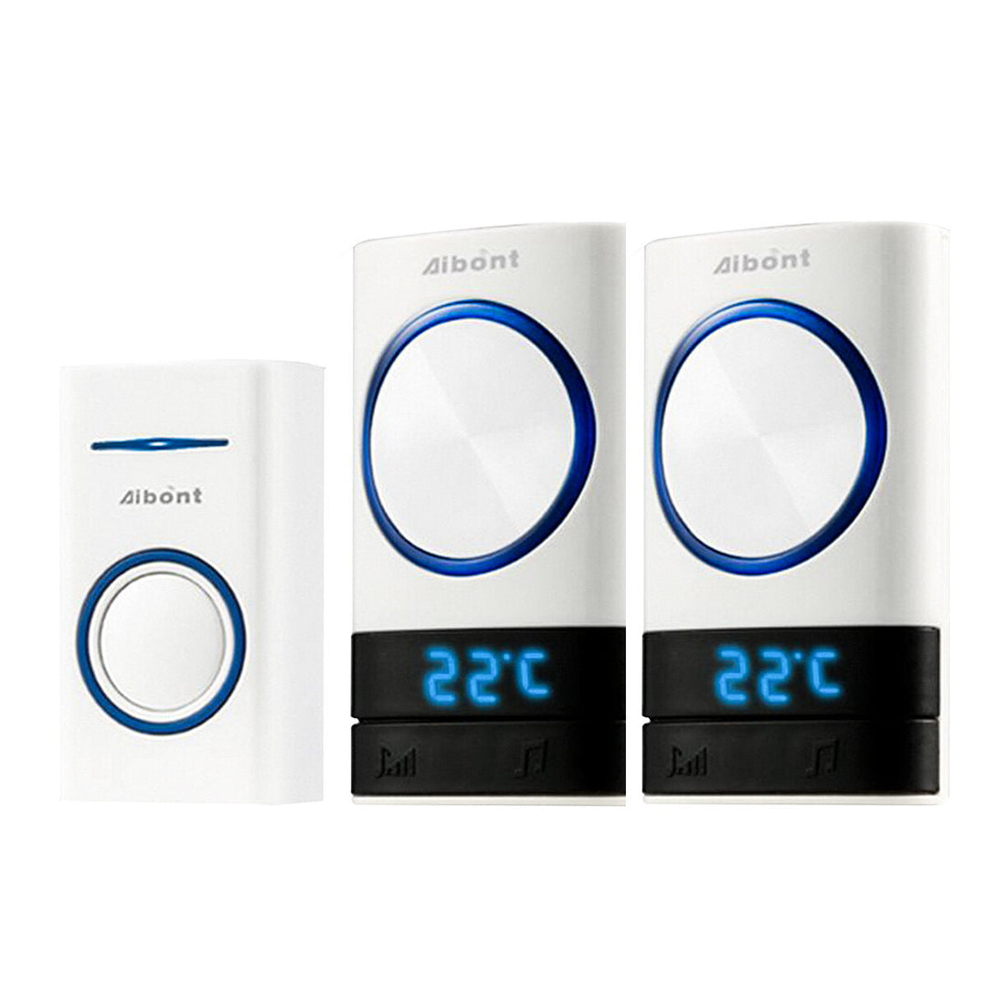 Smart Wireless Doorbell 45 Songs Polyphonic Ringtones and 200m Transmission Image 2