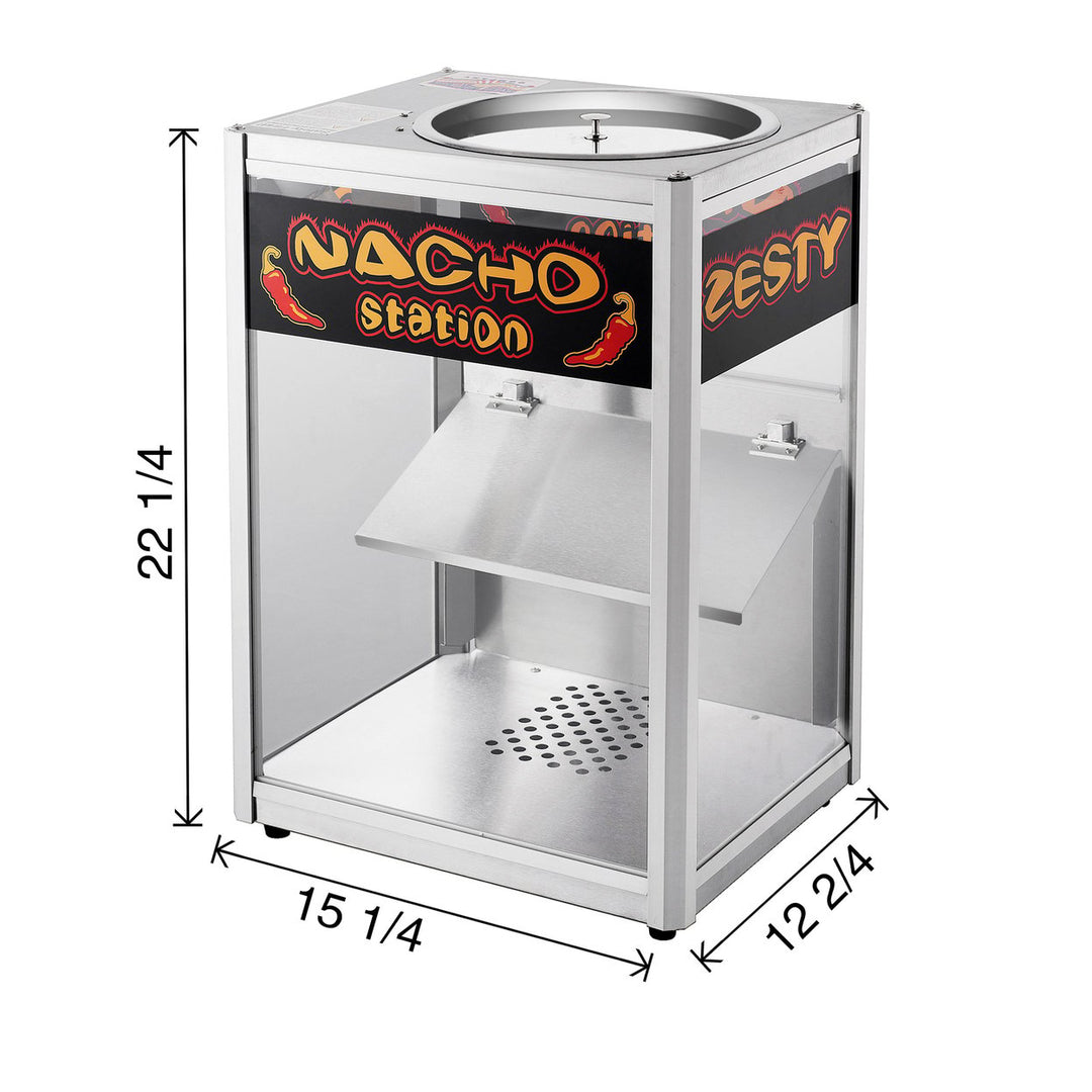 Commercial Grade Nacho Chip Warmer Stainless Steel Countertop Machine 10lbs Capacity Image 2