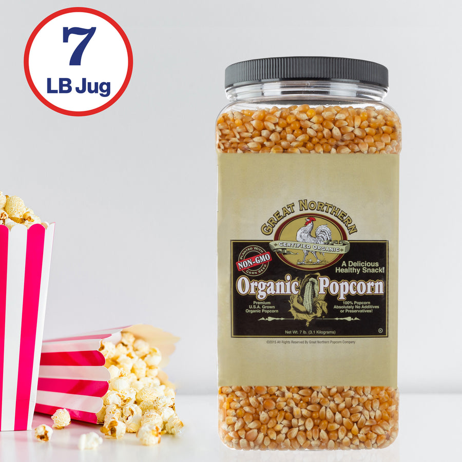 Great Northern Popcorn Organic Yellow Gourmet Popcorn All Natural, 7 Pounds Image 1