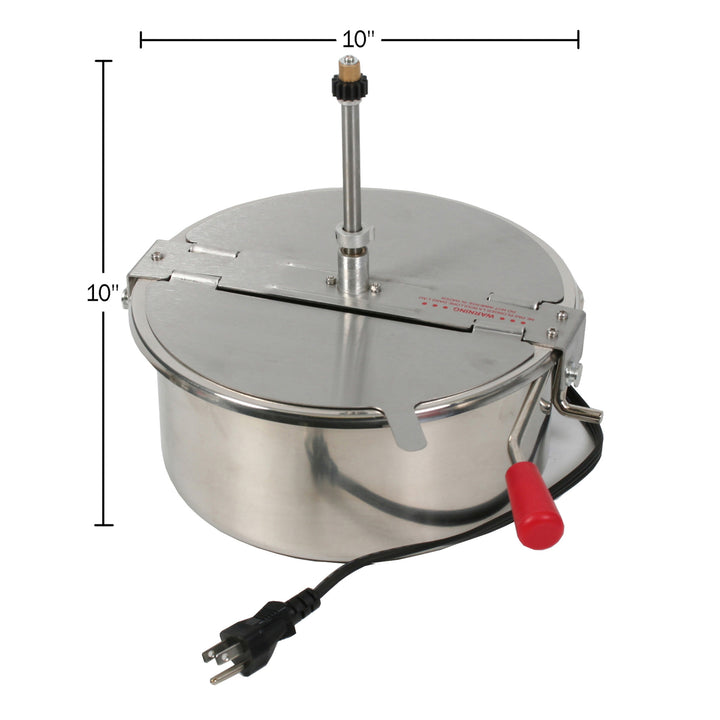 Great Northern Popcorn 12 Ounce Kettle Replacement Stainless Steel Popcorn Machine Image 2