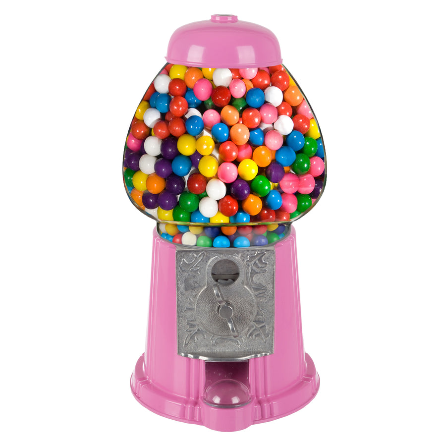 Gumball Machine 15in Vintage Metal and Glass Candy Dispenser Machine for Home Image 1