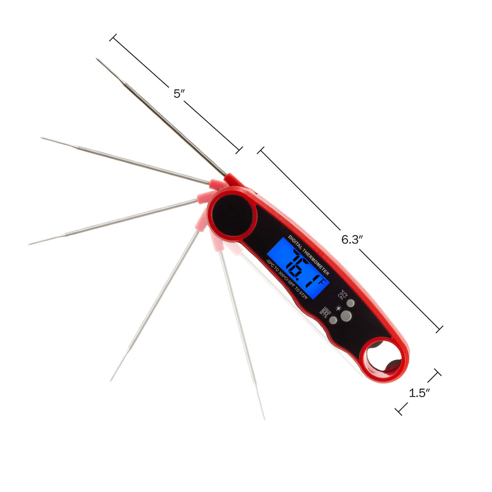 Instant Read Food Meat Thermometer Digital Magnetic Back Image 2