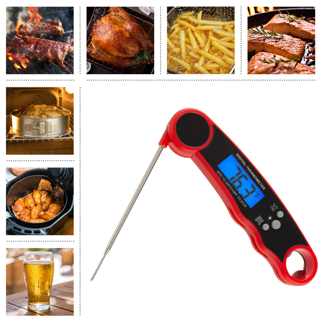 Instant Read Food Meat Thermometer Digital Magnetic Back Image 3