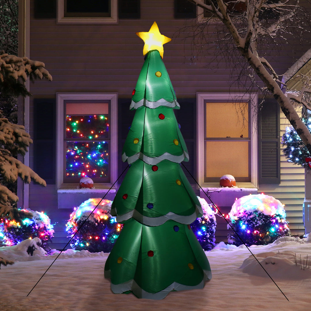 Sunnydaze Towering Green Christmas Tree Inflatable Yard Decoration - 9.5 ft Image 2