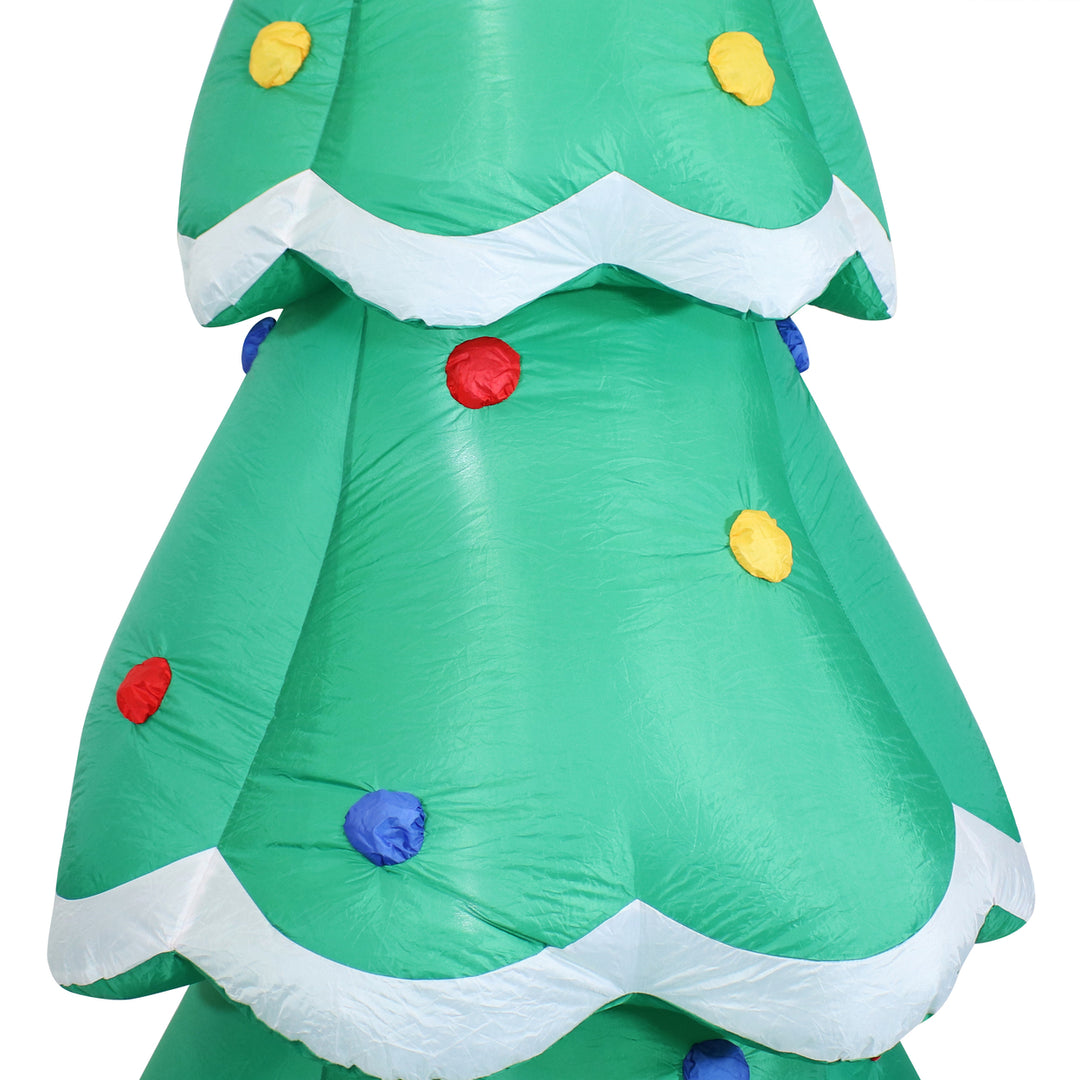 Sunnydaze Towering Green Christmas Tree Inflatable Yard Decoration - 9.5 ft Image 9