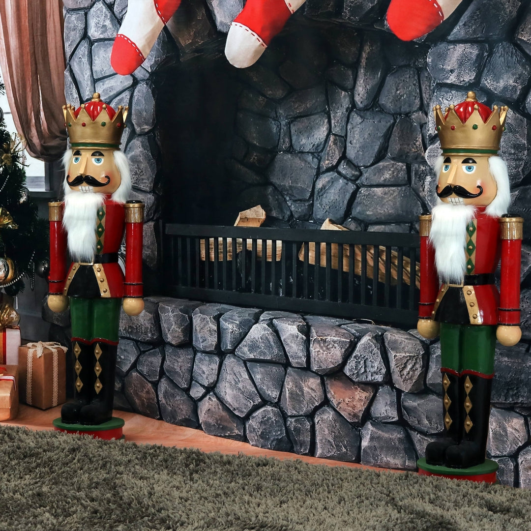 Sunnydaze Matthias the Prince Outdoor Nutcracker - 35 in - Set of 2 Image 4