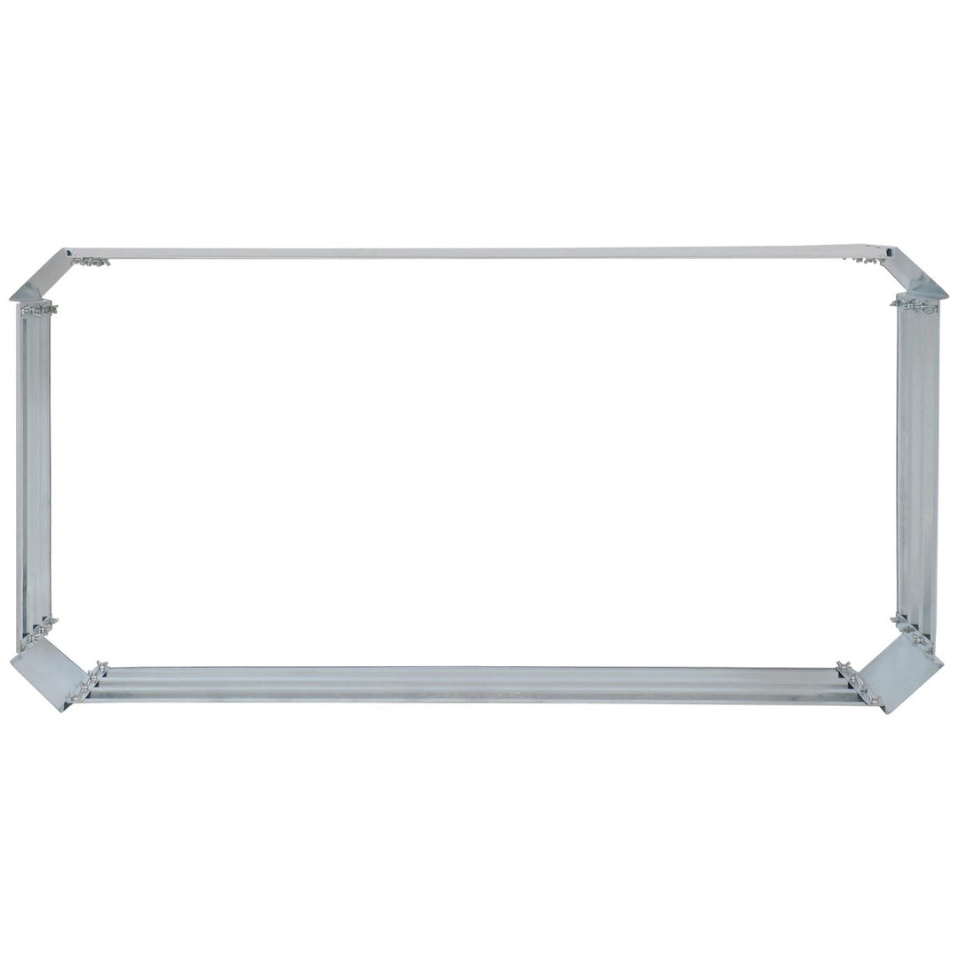 Sunnydaze 48 in Galvanized Steel Rectangle Raised Bed - Silver - Set of 2 Image 9