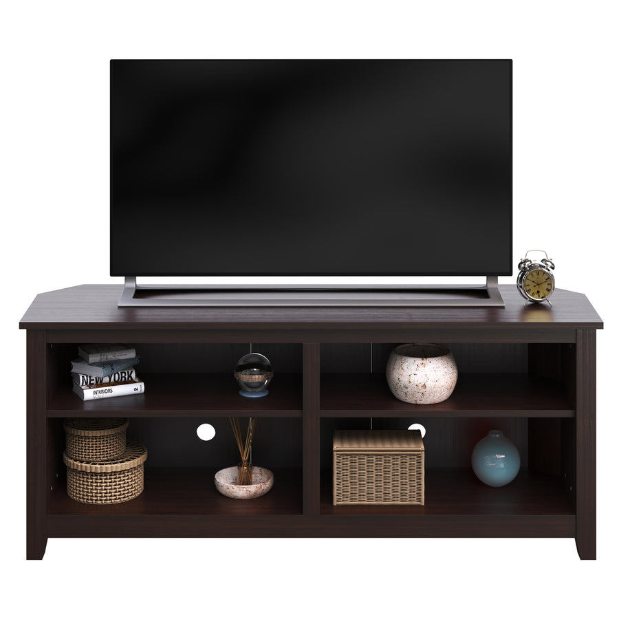 Entertainment Center TV Stand Supports up to 65-inch TVs, Espresso Image 1