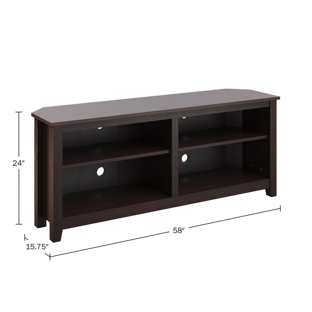 Entertainment Center TV Stand Supports up to 65-inch TVs, Espresso Image 2