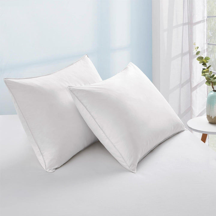 Basic Bedding Sets with All Season Goose Down Feather Comforter, 2 Pack Goose Down Pillows, Duvet Cover Set Image 4