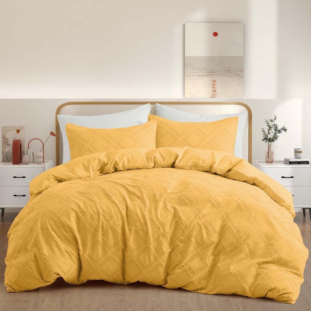 Goose Down Comforter Bedding Set Twin Full Queen King 2 Pack Pillows Duvet Cover Image 6