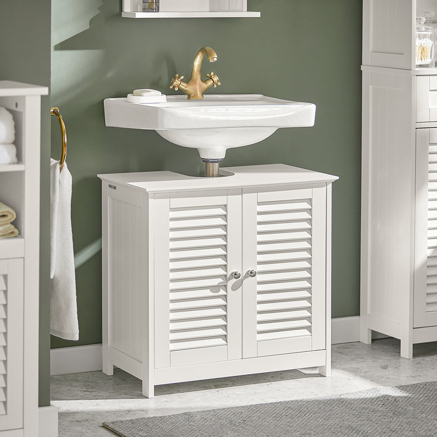 Haotian FRG237-W, Freestanding Bathroom Cabinet Image 1