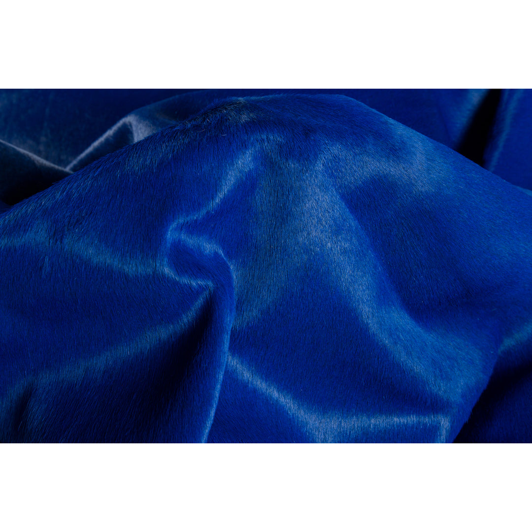 Natural Geneva Cowhide Rug 1-Piece Cobalt blue Image 2