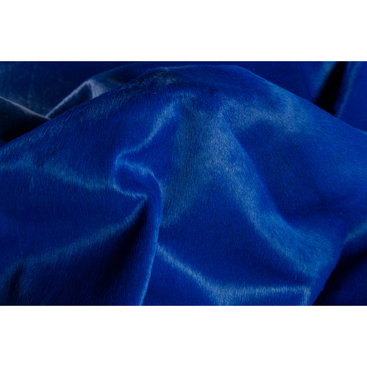 Natural Geneva Cowhide Rug 1-Piece Cobalt blue Image 4