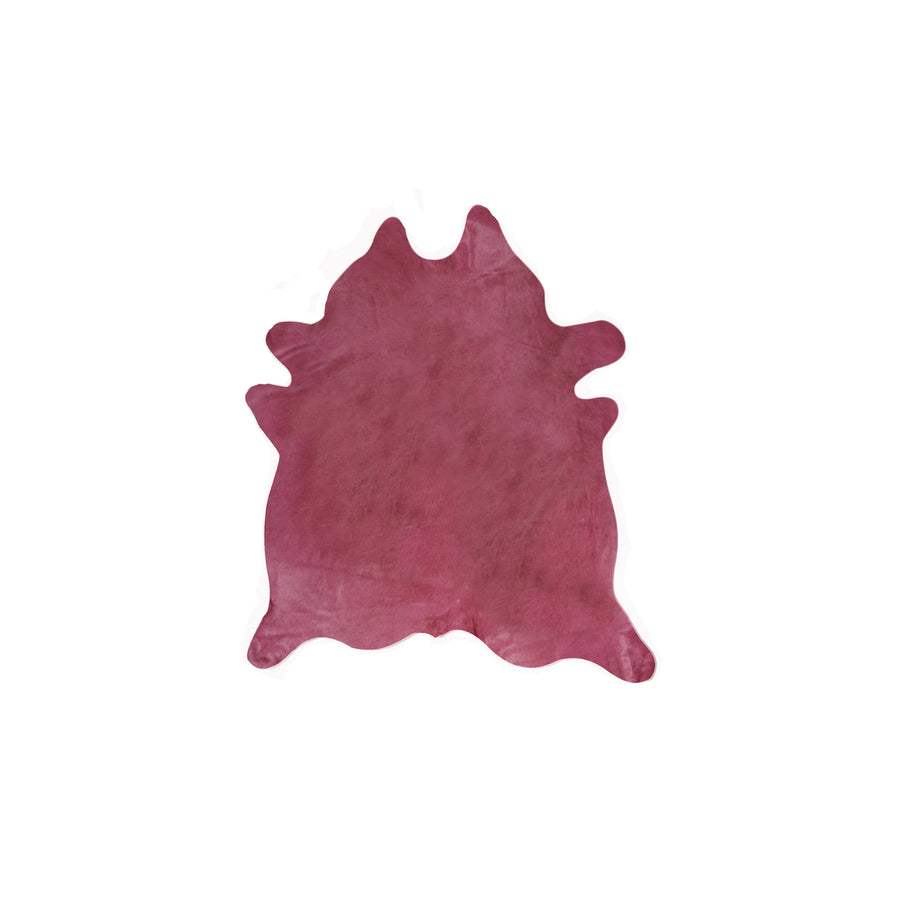 Natural Geneva Cowhide Rug Fuchsia 1-Piece Handmade Brazilian Image 1