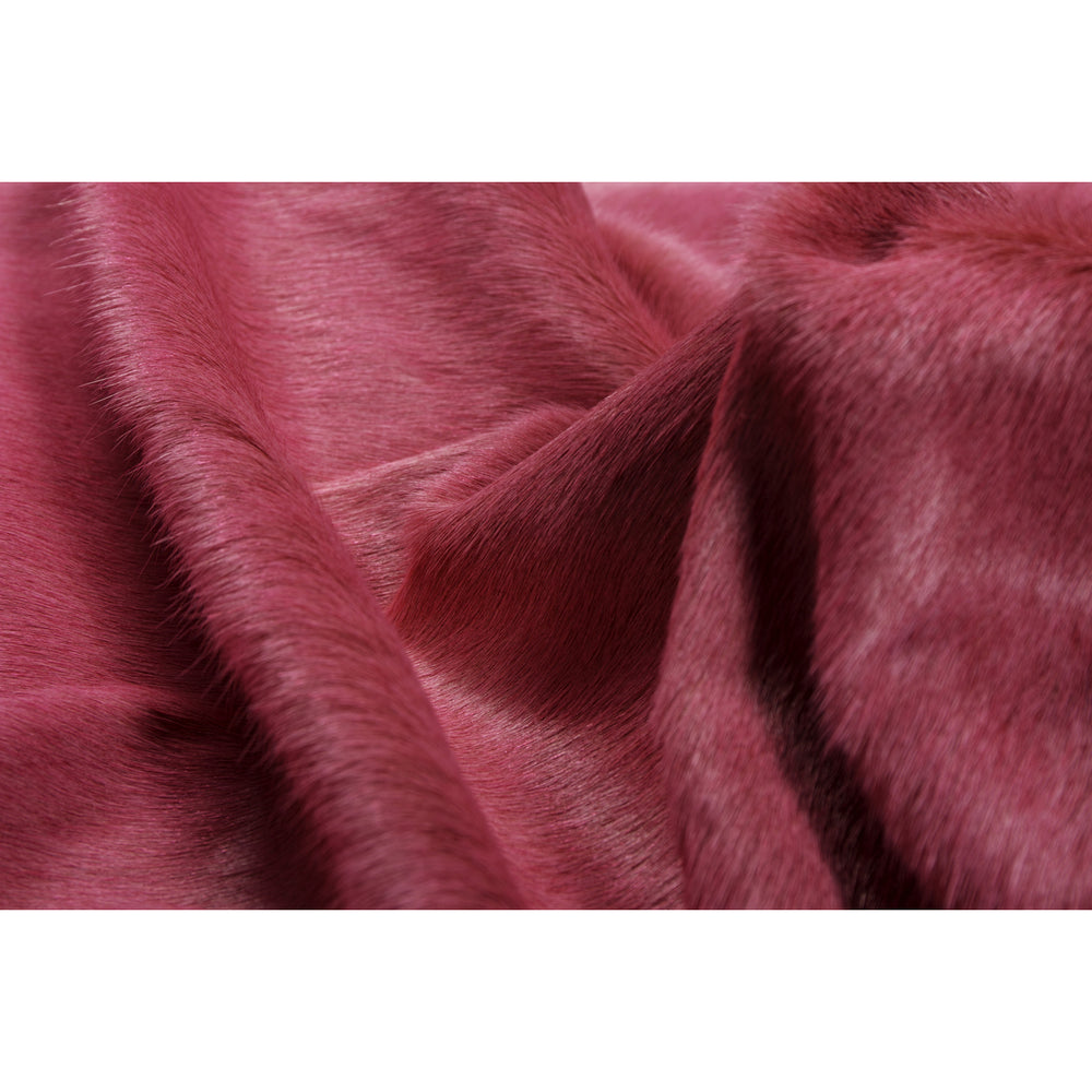 Natural Geneva Cowhide Rug Fuchsia 1-Piece Handmade Brazilian Image 2