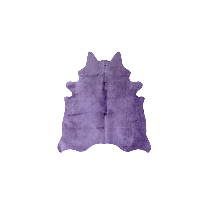 Natural  Geneva Cowhide Rug  1-Piece  Purple Image 1