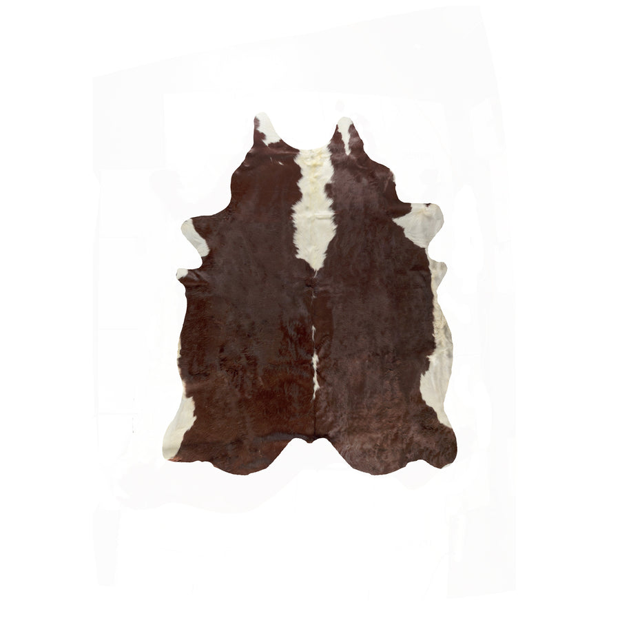 Natural  Kobe Cowhide Rug  1-Piece  Hereford brown/white Image 1