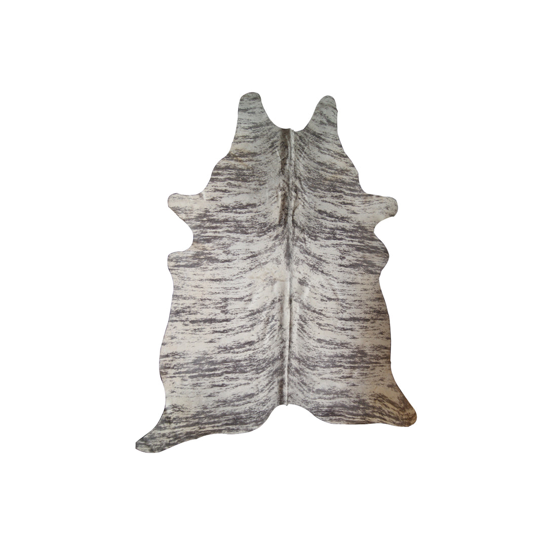 Natural Cowhide Rug 6x7 Feet Handmade Brazilian Soft Stain-Resistant Decor Image 3