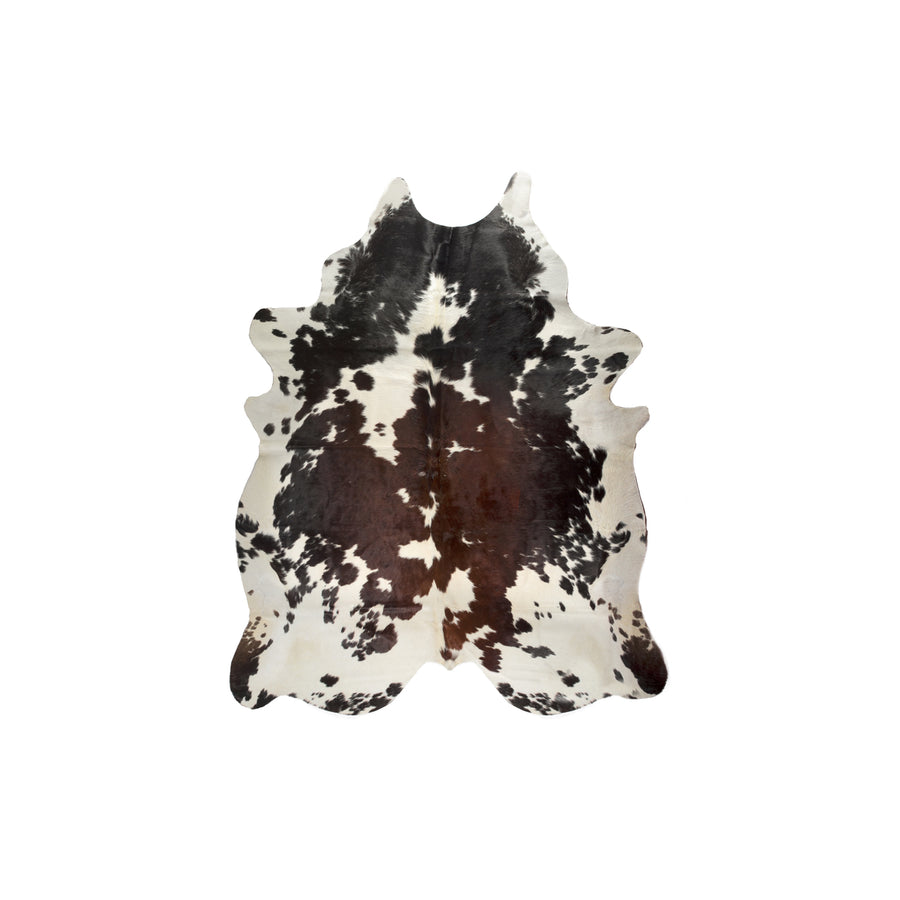 Kobe Cowhide Rug Tri-color Dark 1-Piece Natural Handmade Brazilian Image 1