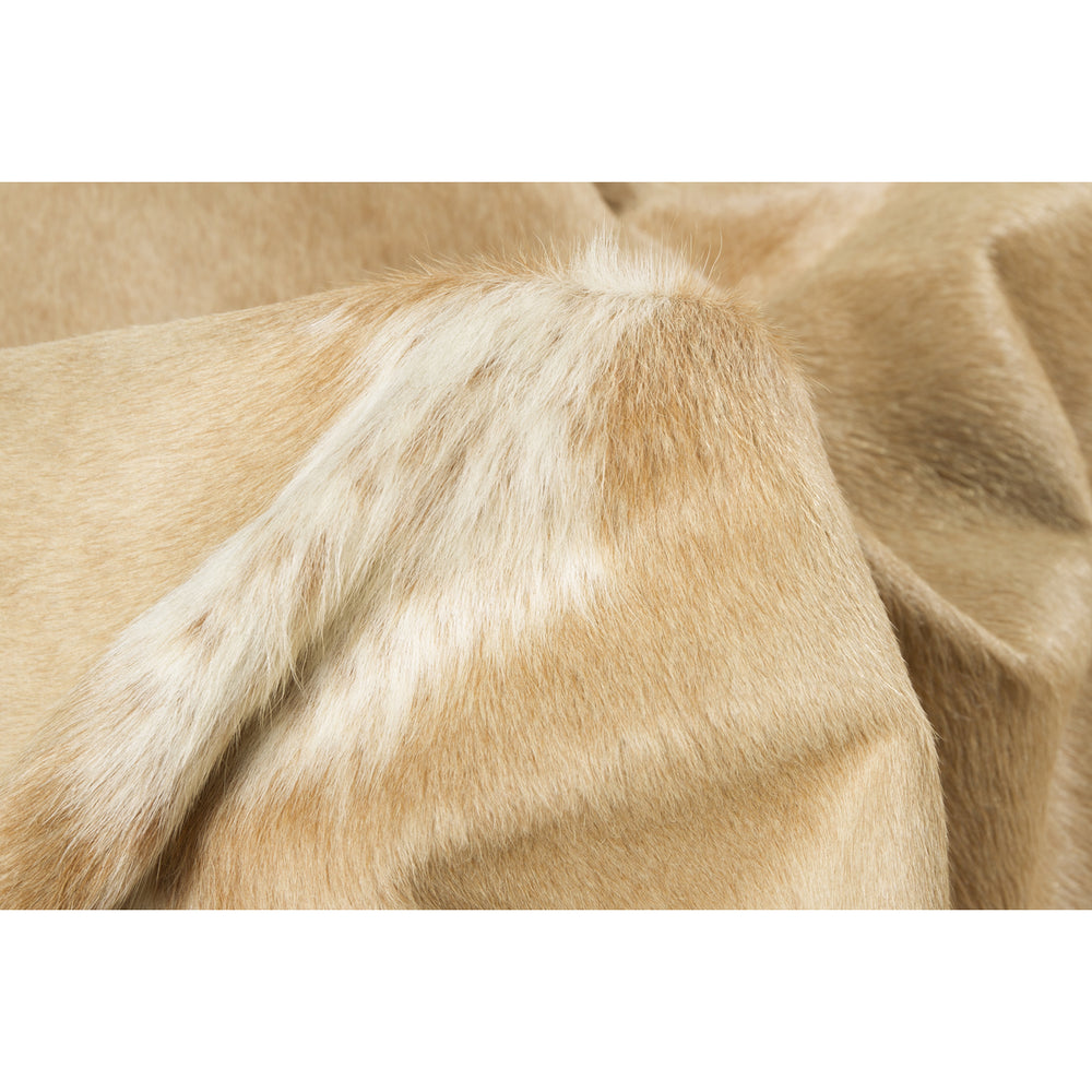 Kobe Cowhide Rug Natural Tan White 1-Piece Handmade Brazilian Cowhide Rug Image 2