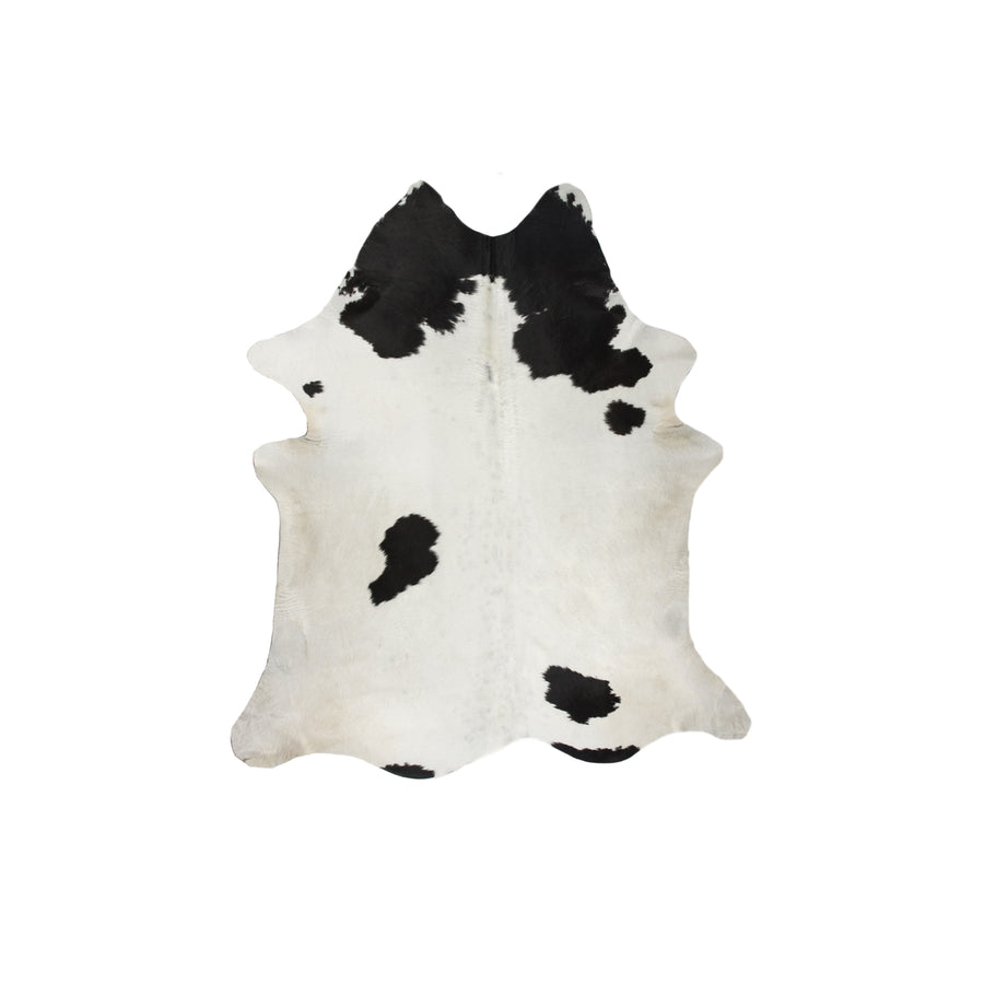 Kobe Cowhide Rug Natural White Black Brazilian Handmade 1-Piece Image 1