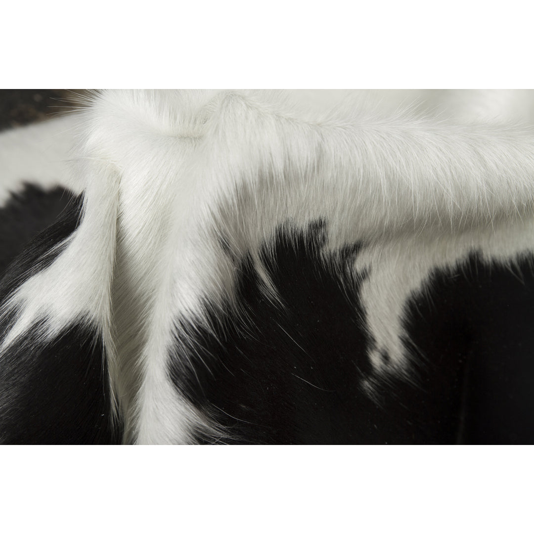 Kobe Cowhide Rug Natural White Black Brazilian Handmade 1-Piece Image 2