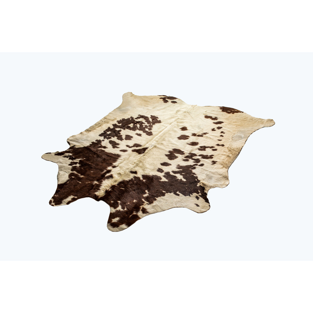 Natural  Kobe Cowhide Rug  1-Piece  S and p white/brown Image 3