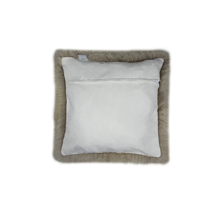 Zealand Sheepskin Pillow Taupe 1-Piece 100% Natural Image 10