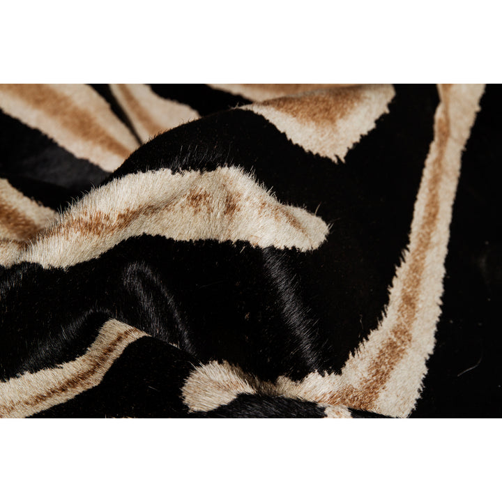 Natural  Togo Cowhide Rug  1-Piece  African Zebra Image 2