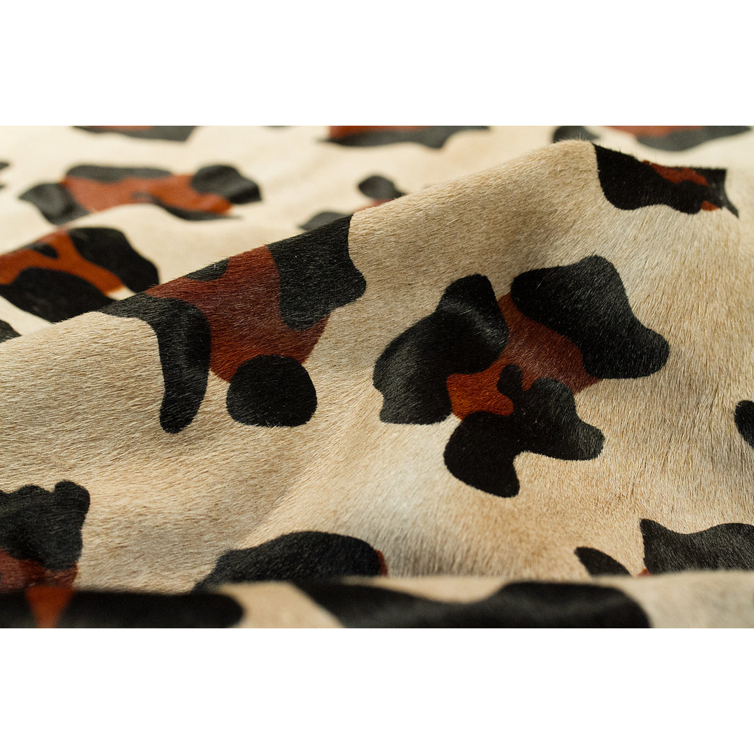 Natural Cowhide Rug 6x7 Ft Handmade Brazilian Togo Style Soft Stain Resistant Image 2