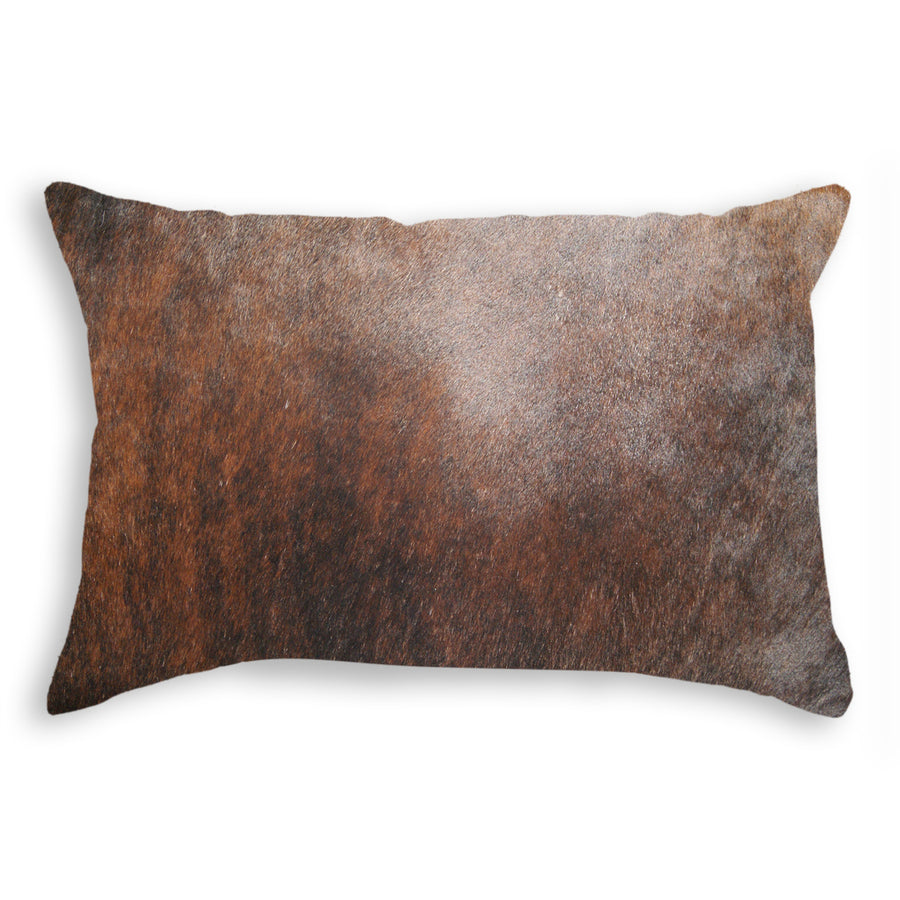 Torino Cowhide Pillow 100% Indian Brown 1-Piece Hand-Stitched Natural Decor Image 1