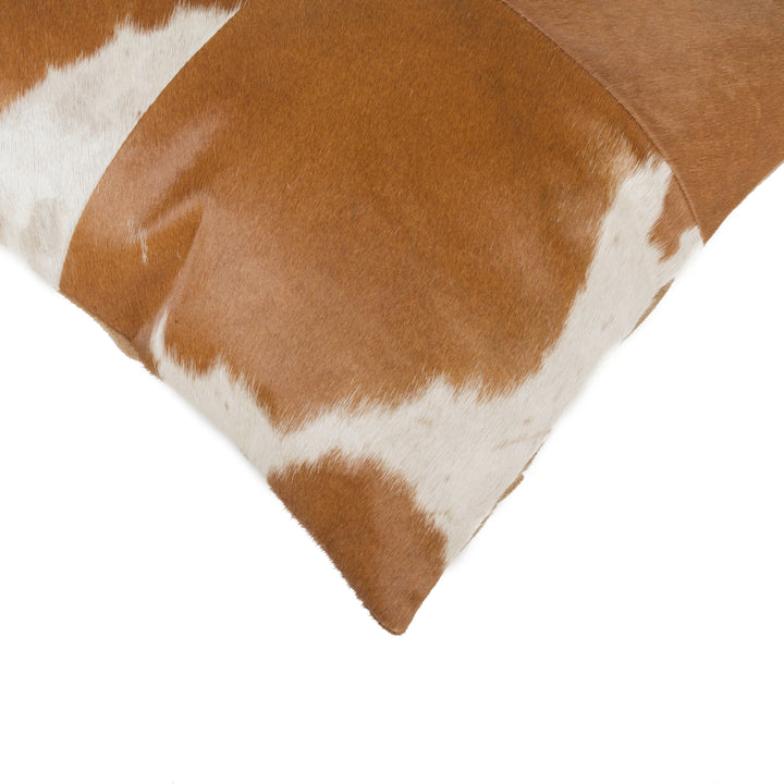 Natural Torino Cowhide Pillow 18x18 100% Indian Cowhide Gray Image 6