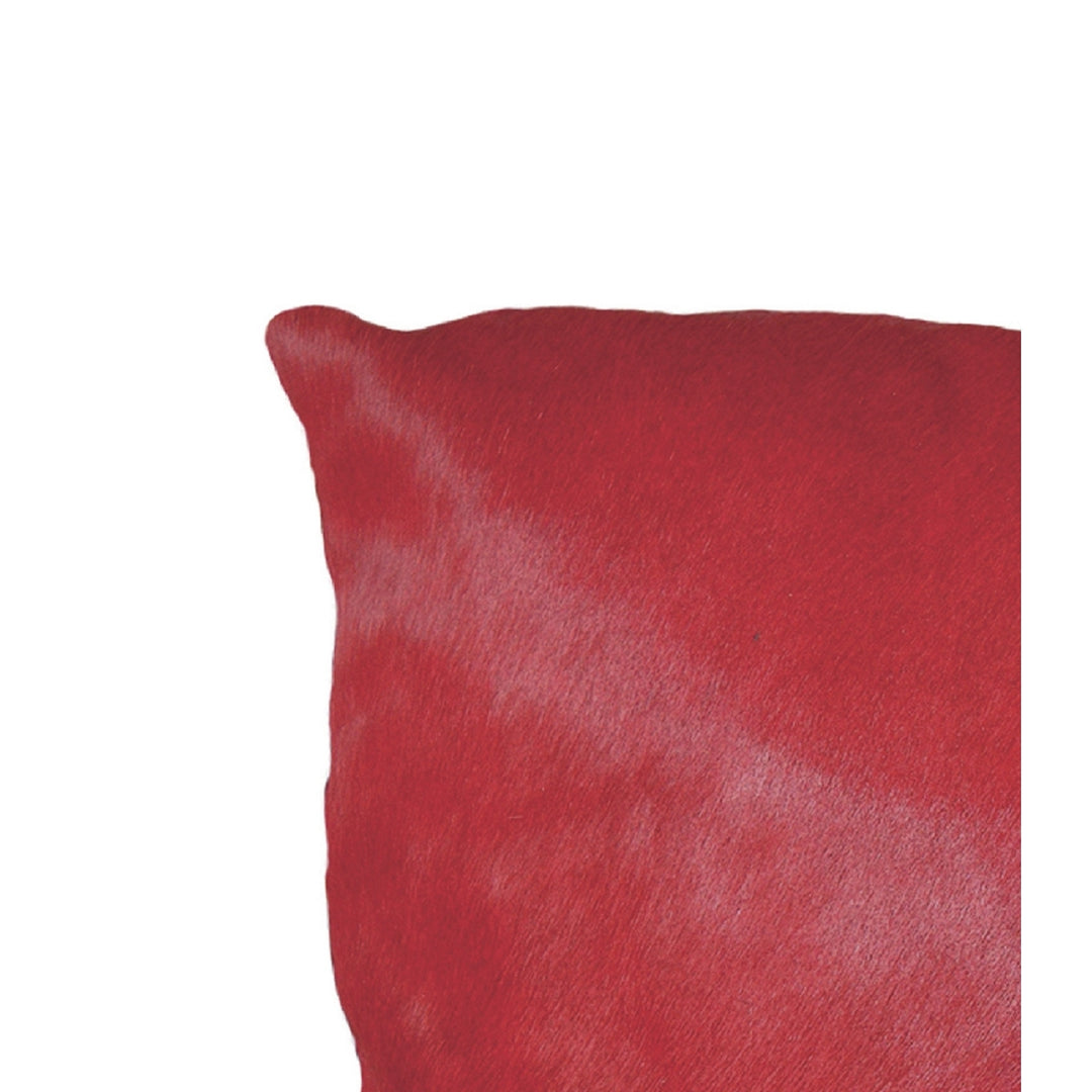 Torino Cowhide Pillow 2-Piece Firecracker 100% Indian Leather Image 3