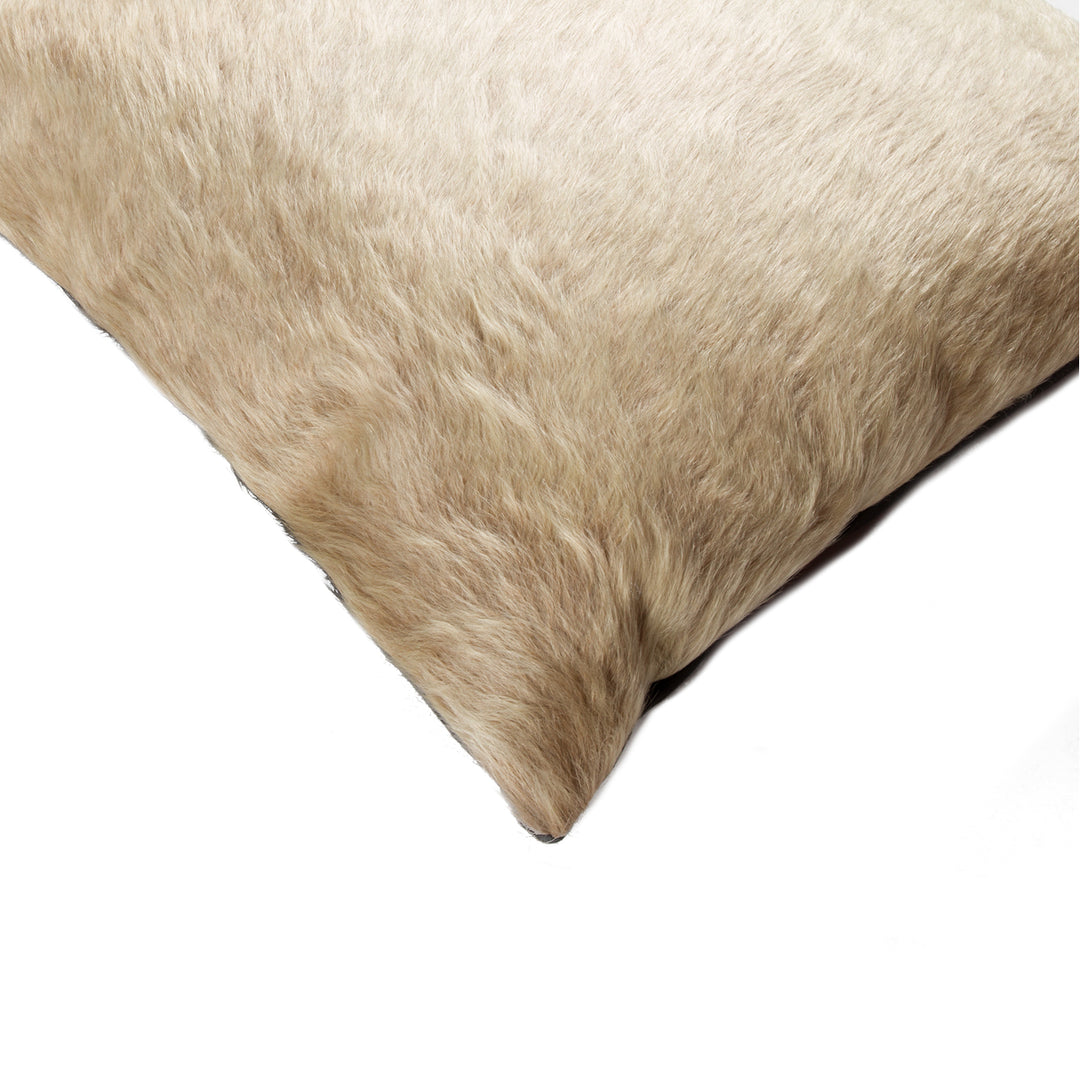 Torino Cowhide Pillow 2-Piece Natural Color 100% Indian Leather Image 4