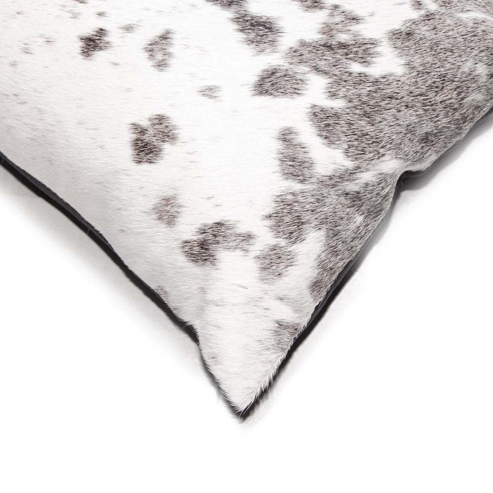 Natural Torino Cowhide Pillow Grey White 100% Indian Leather 1 Piece Image 2