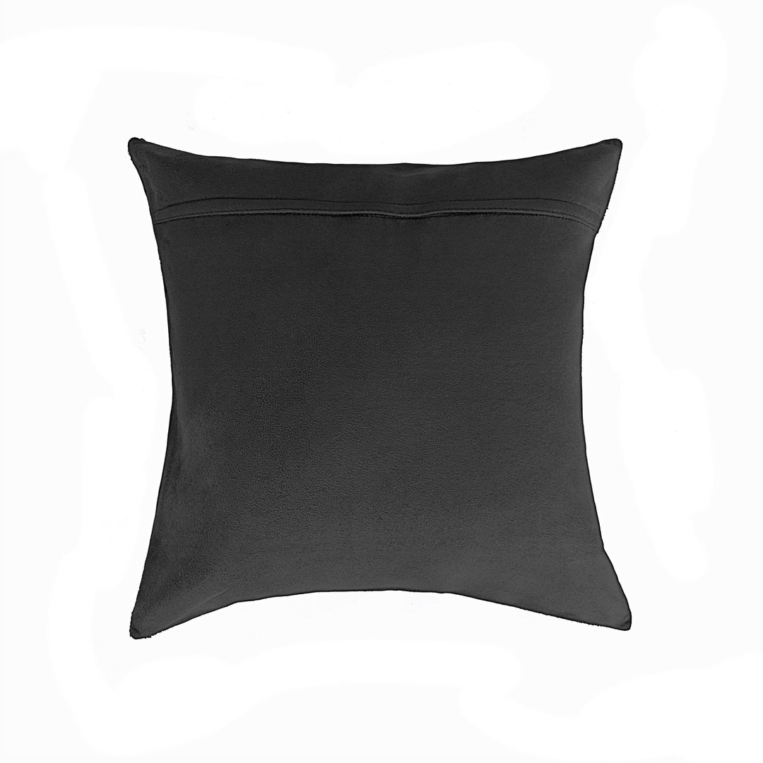Natural  Torino Kobe Salt and Pepper Cowhide Pillow  2-Piece  Sandp black and white Image 5