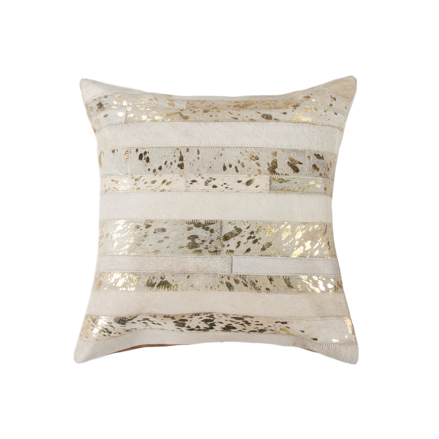 Natural  Torino Madrid Cowhide Pillow  1-Piece  18"x18" Image 1