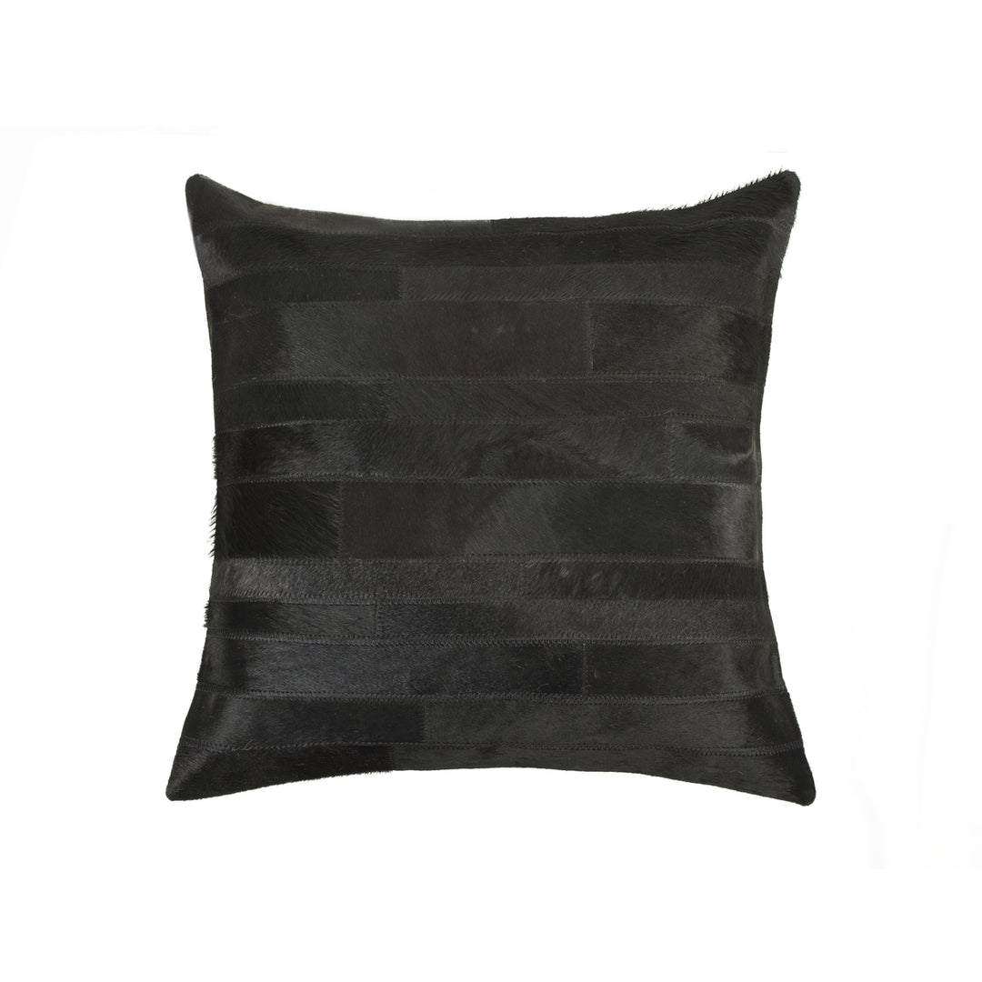 Natural  Torino Madrid Cowhide Pillow  1-Piece  Black Image 3