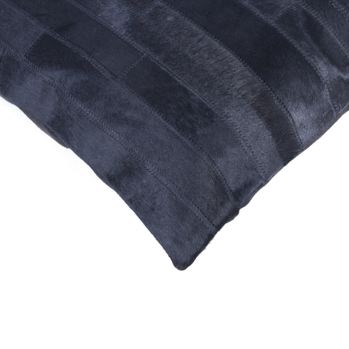 Natural  Torino Madrid Cowhide Pillow  1-Piece  Black Image 4