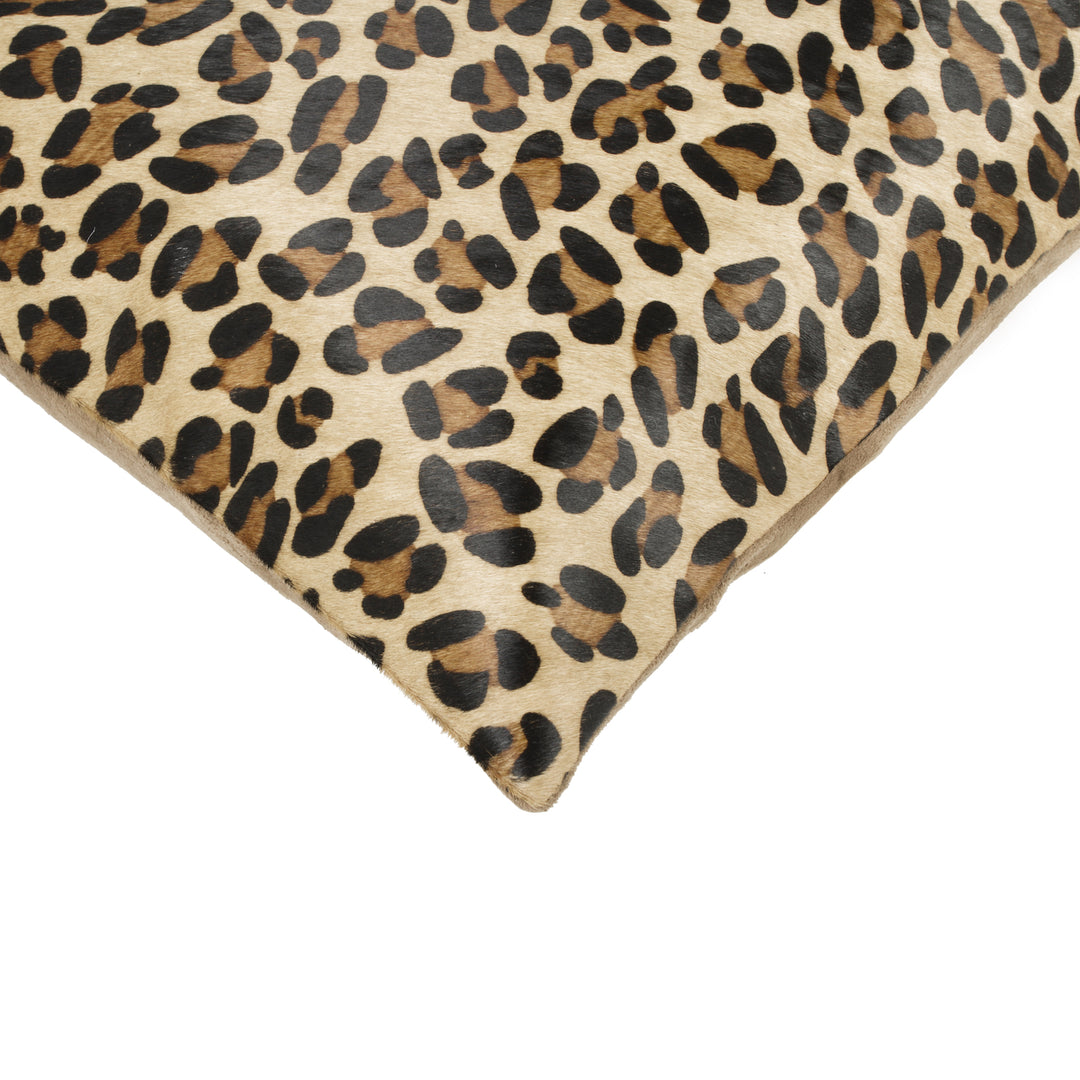 Natural  Torino Togo Cowhide Pillow  2-Piece  Leopard Image 4