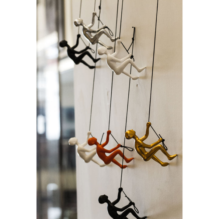 Climbing Man  Classic Wall-Art Sculpture  5-Piece Image 6