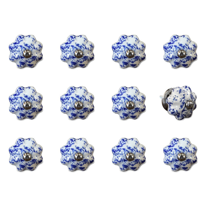 Knob-It Classic Cabinet and Drawer Knobs 12-Piece Hand Painted Vintage 15 Inch Image 1