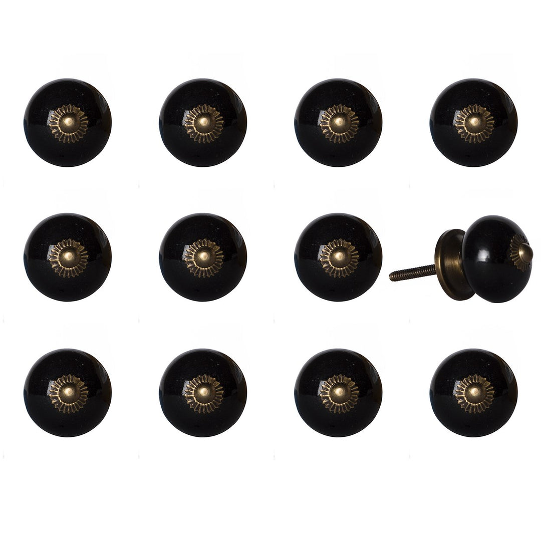 Knob-It 12-Piece Vintage Cabinet and Drawer Knobs Antique Bohemian Decor 17 Inch Image 1