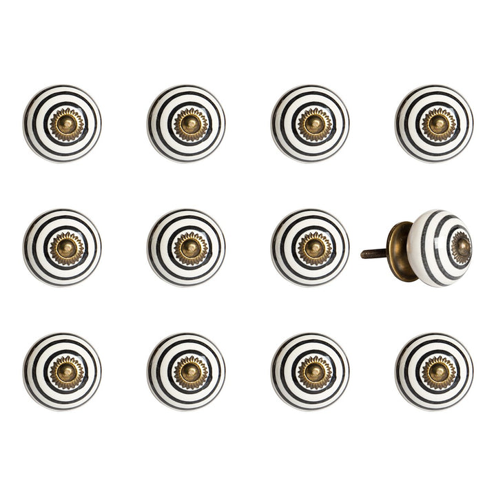 Knob-It 12-Piece Vintage Cabinet and Drawer Knobs Antique Bohemian Decor 17 Inch Image 1