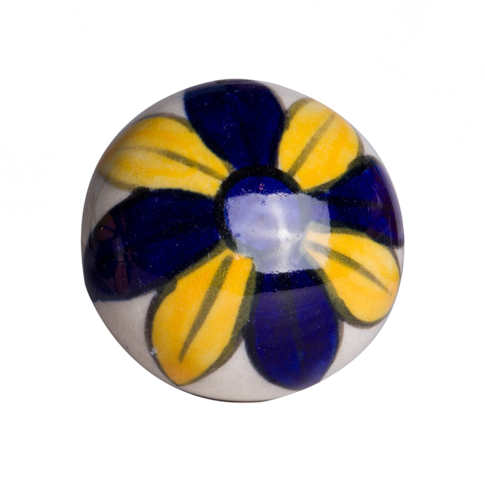 Knob-It Vintage Cabinet Drawer Knobs 12-Piece Hand Painted 22 Inch Bohemian Charm Image 2