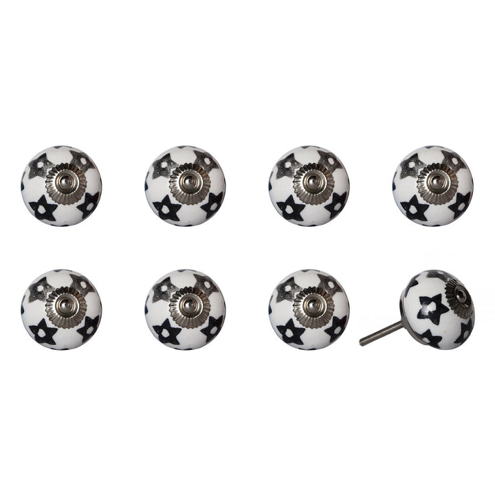 Knob-It Vintage Cabinet and Drawer Knobs 8-Piece Hand Painted 5-Inch Bohemian Charm Image 1